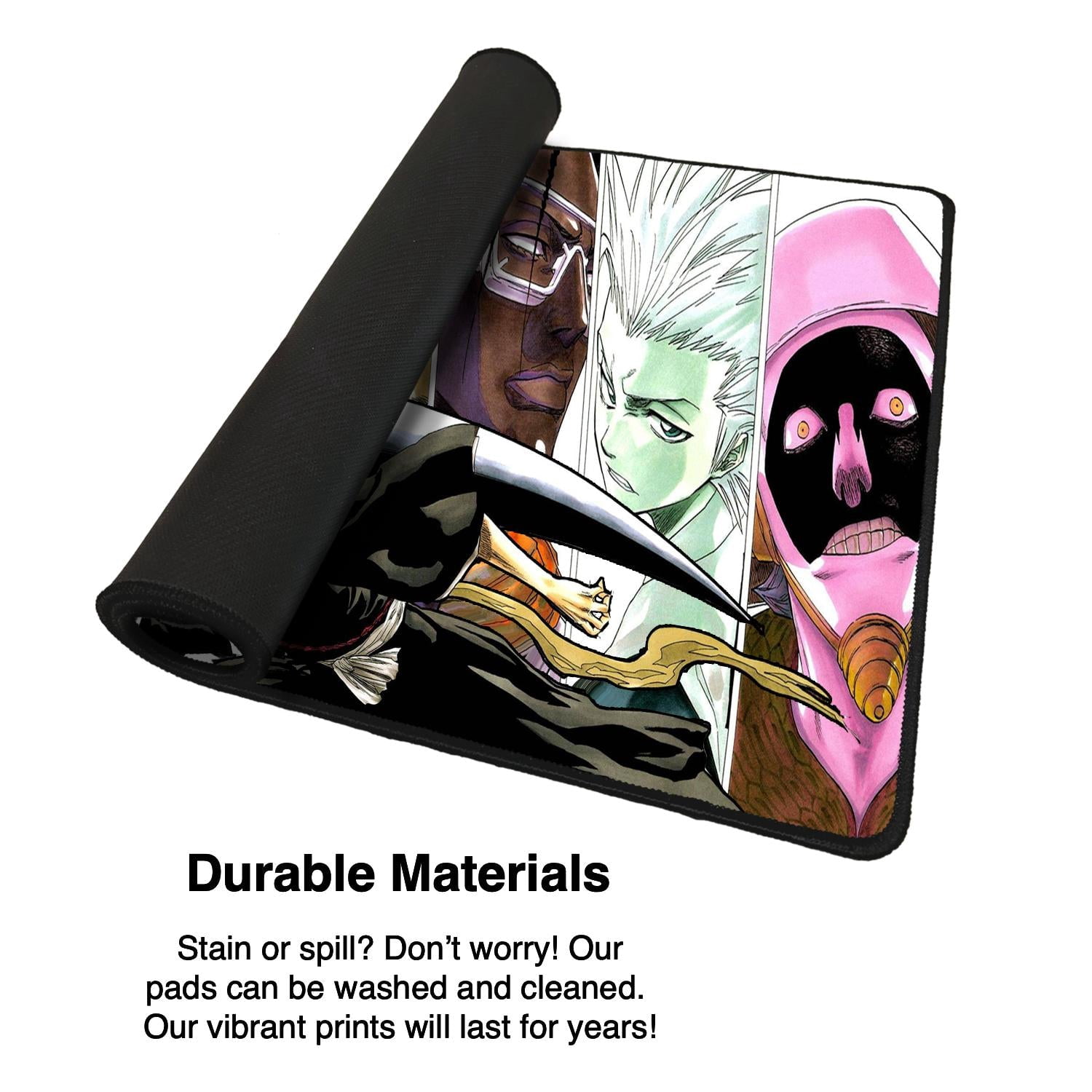 Bleach Inspired Gaming Mousepad, Large Desk Mat with Vibrant Anime Characters and Anti-Slip Base