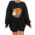 thumbnail image 1 of Mode Hoodies pour Femmes 2023 Mode Imprimé Blouse Ample à Manches Longues Col Rond Pull Décontracté Tops Sweat-Shirt 50% de Réduction Liquidation Costumes Halloween/noël, 1 of 4