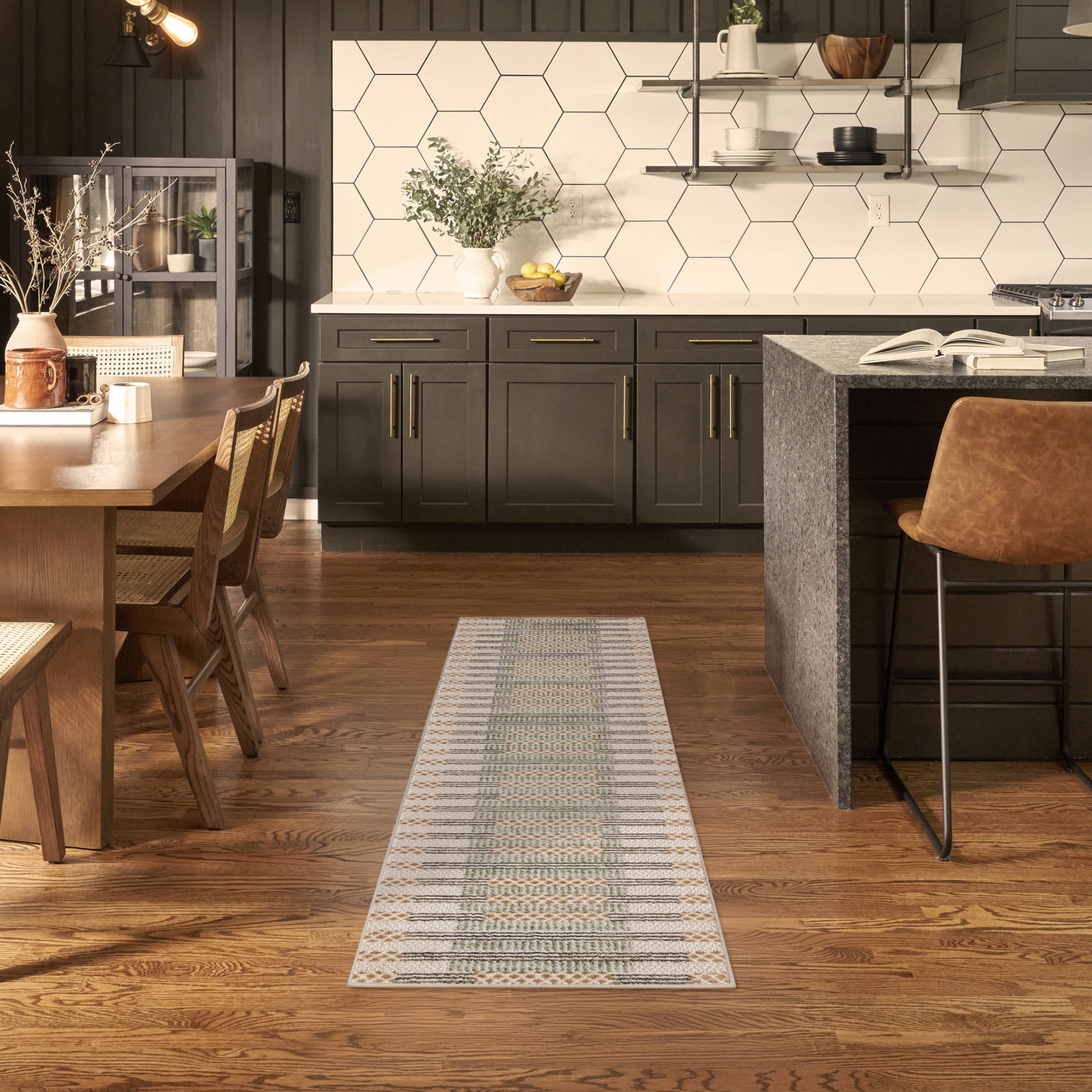 Nourison Nordic 2'2" x 7'6 Ivory Multicolor Modern Indoor Rug
