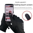 thumbnail image 3 of Guantes de esquí al aire libre para ciclismo con pantalla táctil, de invierno, para hombre y mujer, resistentes al viento, impermeables, de forro polar con cremallera, resistentes al frío, cálidos, 3 of 5