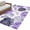 Purple, variant on Blue Ombre Spring Floral Area Rugs 4'x6', Washable Small Throw Rugs for Office Bathroom, Summer Botanical Flowers Indoor Outdoor Rug Non-Slip Low Pile Carpet Runner Reversible Floor Mats