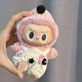 thumbnail image 3 of Conjunto de sudadera con capucha deportiva Kuromi, camiseta impermeable de 17 cm de la serie Monsters Labubu, juguete solo de decoración, muñeco bonito, regalo, 3 of 6