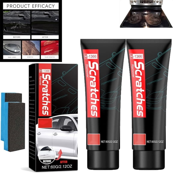 Glass Cooktop Scratch Remover, Glass Stovetop Scratch Repair Kit, Car Scratchesremover, Instant Paint Repair & Shine, Multipurpose Cleaner for Household, for Glasses Ceramic Cooktop