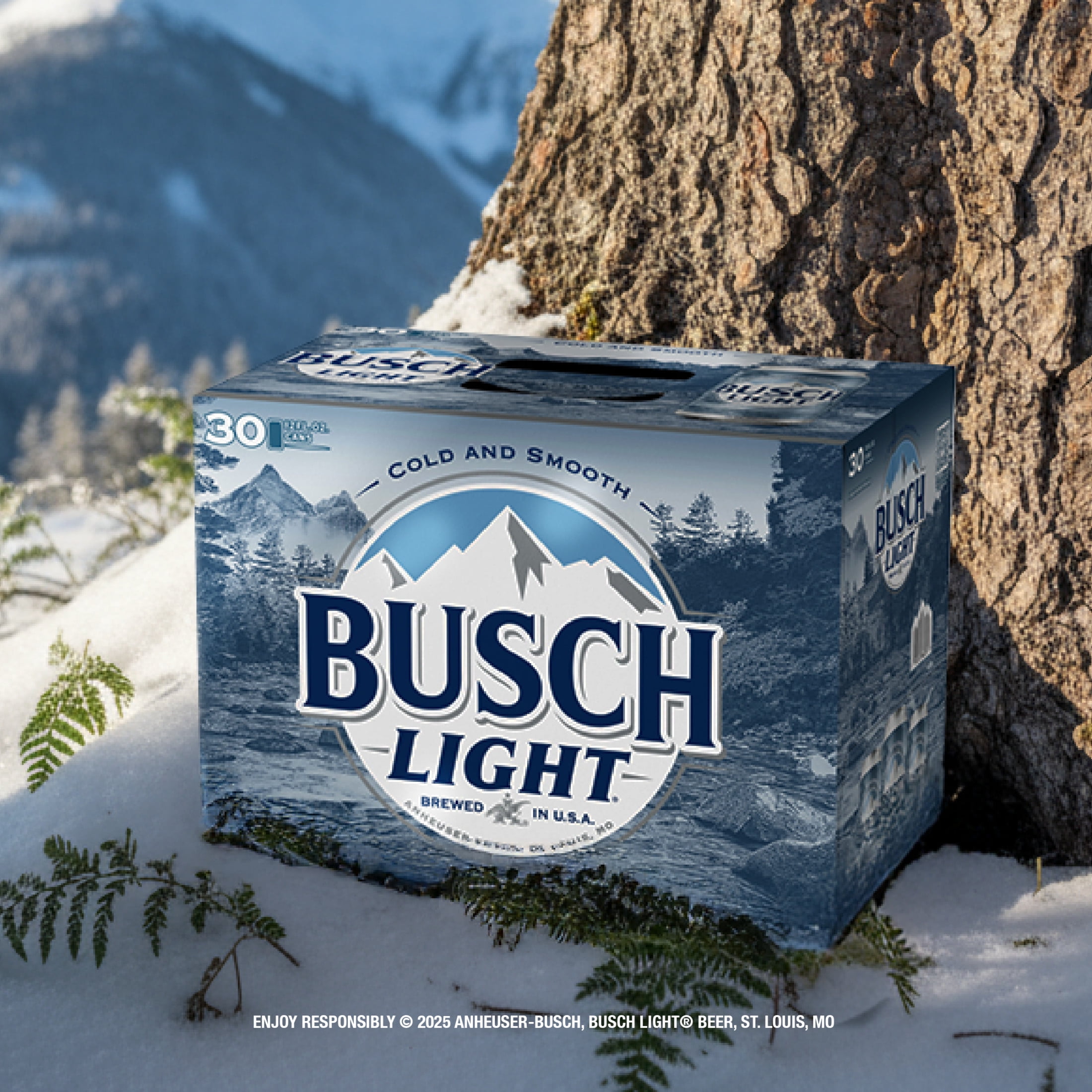 Busch Light American Light Lager Beer 30 Pack 12 fl oz Aluminum