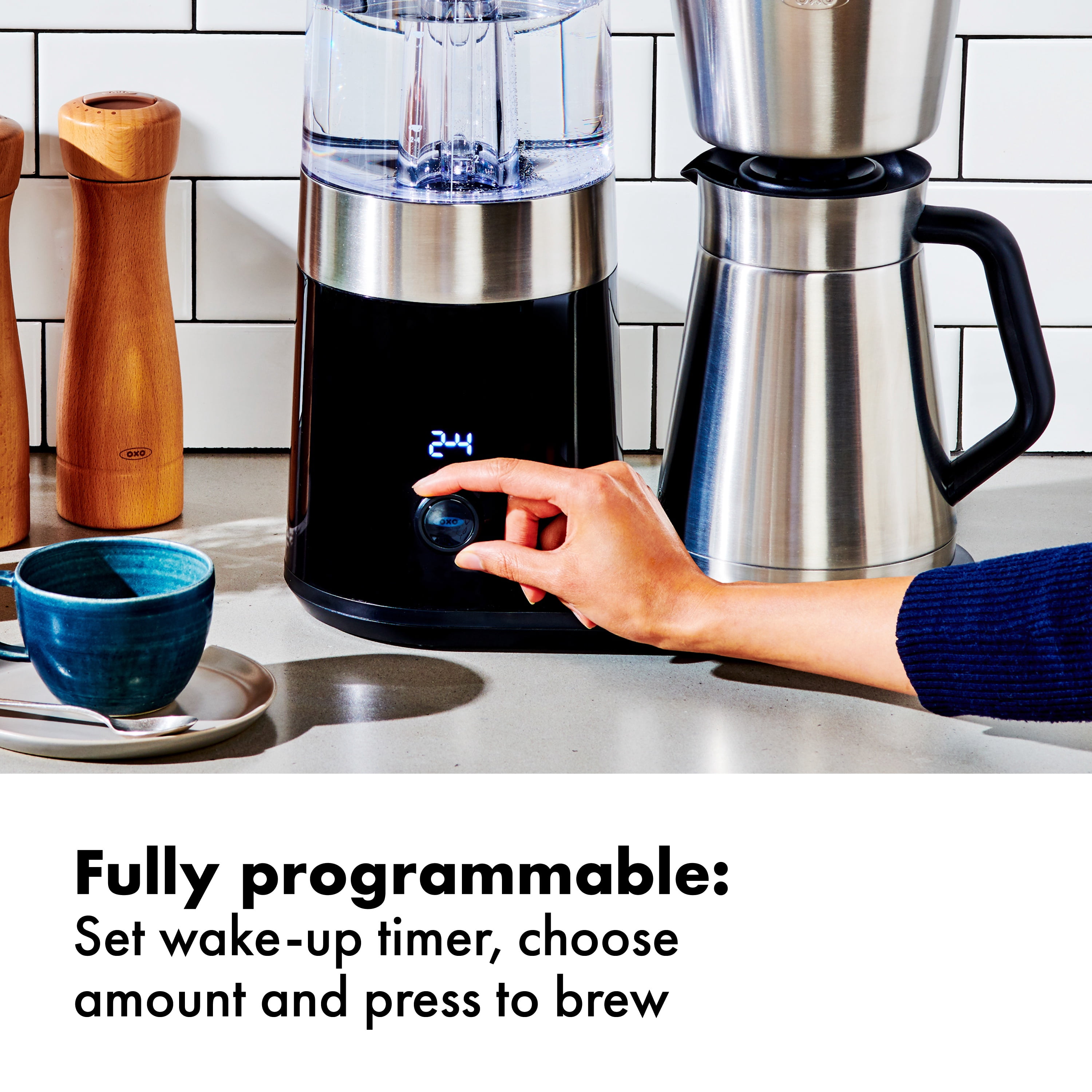 OXO Brew 9-Cup Coffee Maker with Stainless Steel Carafe