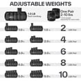 thumbnail image 4 of Juego de pesas para tobillo Sportneer ajustables de 1 a 5 kg, 1 par, 4 of 9