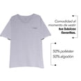 thumbnail image 4 of Playera Polo Cuello V LOVE MY FIT Tallas Extras Plus Unisex gris 2XL, 4 of 7
