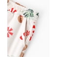 thumbnail image 4 of Pantalones de Pijama para Niñas PATPAT Blancos con Estampado de Pan de Jengibre Talla 5-6, 4 of 7