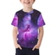 thumbnail image 1 of Manga corta crop top chicos casual estrella impresión camiseta cuello redondo suave estiramiento tee para niños fiestas de uso diario, 1 of 5