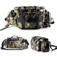 thumbnail image 3 of Sac de Pêche Sac de Rangement pour Matériel de Pêche Organisateur Sac de Taille Sac Messager Sac à Main, 3 of 8