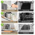 thumbnail image 3 of Organizador de Sartenes y Ollas Extraíble, Estante Ajustable para Tapas con 10 Compartimentos, Acero Carbono Antiox - Ideal para Gabinetes de Cocina, 3 of 8
