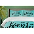 thumbnail image 4 of Ambesonne Adventure Duvet Cover Set, Blue Abstract, Queen, Charcoal Grey and Turquoise, 4 of 6