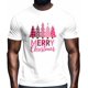 thumbnail image 2 of Camisetas para hombre con árbol de Navidad rosa, manga corta, informales, con gráficos para adolescentes, niños y hombres., 2 of 8