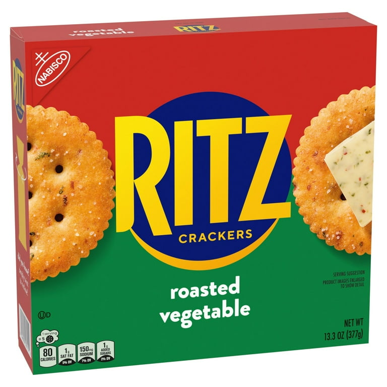 2 Pack - Ritz Crackers Roasted Vegetable 13.3 oz Package May Vary