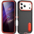 thumbnail image 2 of MYKOMI for iPhone 17 Pro Case with Stand,Heavy Duty Protection Shockproof Anti-Scratch Slim Lightweight Protective Sturdy Case Hard Cover for iPhone 17 Pro 6.3 Inch, 2 of 9
