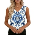 thumbnail image 6 of Neewe Womens Tank Tops 2026 Spring Summer Vacation Outfits V Neck Loose Sleeveless Blouse Casual Shirts Fashion Clothes, 6 of 6