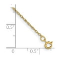 thumbnail image 2 of Primal Gold 14 Karat Yellow Gold 0.8mm Light Baby Rope Chain Bracelet, 2 of 2