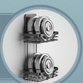 thumbnail image 4 of Soap Bar Holder for Shower Wall, 2 Tier Drill-Free Shampoo Dish, Stainless Steel Self Draining Hanging or Stand Rack A, 4 of 5