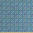 thumbnail image 1 of Abstract Fabric by the Yard Upholstery, Vibrant Mosaic Tiles Geometric Forms Maze Moroccan Turkish Tribal, Decorative Fabric for DIY and Home Accents, Multicolor by Ambesonne, 1 of 4