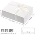 thumbnail image 2 of LIFELUM Bridesmaid Proposal Box 11 x 8 x 3.5 Inch Easy Assembling Magnetic White Box for Gift Sturdy Empty Gift Box for Wrapping Contains Card,Sticker,Ribbon, Shredded Paper Filler （1 Pcs), 2 of 7