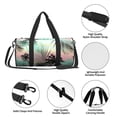thumbnail image 6 of Gaeub Tropical Summer Palm Lightweight Travel Cylinder Bag Gym Tote Bag Sports Training Duffle Bag with Pockets and Straps, 6 of 8
