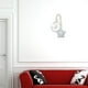 thumbnail image 2 of EeaseMX Adorno colgante de madera con forma de luna y estrella para cama de bebé, tienda de juegos, habitación, cuna (luna blanca y estrella gris), 2 of 7