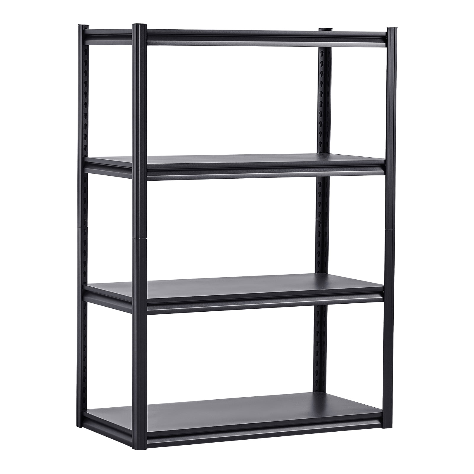 KFFKFF Storage Racks, 2400 lbs Capacity, Quadruple Layer Garage Storage Organizer, 20" Depth x 40" Width x 57" Height, Adjustable Metallic Racks for Garage Utility Rack Shelf, Black