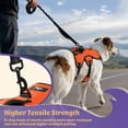 thumbnail image 6 of Pigo Escape Proof Dog Harness, Soft Padded Full Body Pet Harness, Reflective Adjustable No Pull Vest with Lift Handle and Lesh Clip for Large Dogs Walking Hiking Training, Orange, 6 of 11