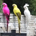 thumbnail image 4 of Firlar Simulation Parrot Macaw Window Gardening Decoration Bird Foam Feather Big Parrot Home Decoration 25cm, 4 of 15