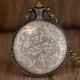 thumbnail image 3 of Nuevo y creativo reloj de bolsillo de cuarzo de bronce con diseño de luchador de guerra y cadena para hombres y mujeres, collar con colgante, relojes CF1075, 3 of 4