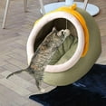 thumbnail image 6 of Cat Bed for Indoor Cats, Machine Washable Cat Beds, Beds Small Dogs, Puppy, Kitty, Kitten, Rabbit, Slip & Water Resistant Bottom , S S, 6 of 9