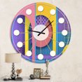 thumbnail image 2 of Designart Horloge Murale Géométrique Rétro Abstraite Style Mid-Century Modern, 2 of 4