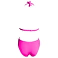 thumbnail image 5 of Bikini Sets for Women Halter Push Up Triangle Bikini Top with High Waisted Swim Bottom Two Piece Swimsuit Bathing Suit, 5 of 6