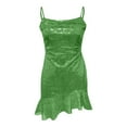 thumbnail image 4 of Women's Strapless Green Sequin Dress for Women Carnival Outfit Womens Sequin Dresses, 4 of 5