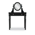 thumbnail image 3 of Linon Lorraine Wood Vanity Set in Black, 3 of 21