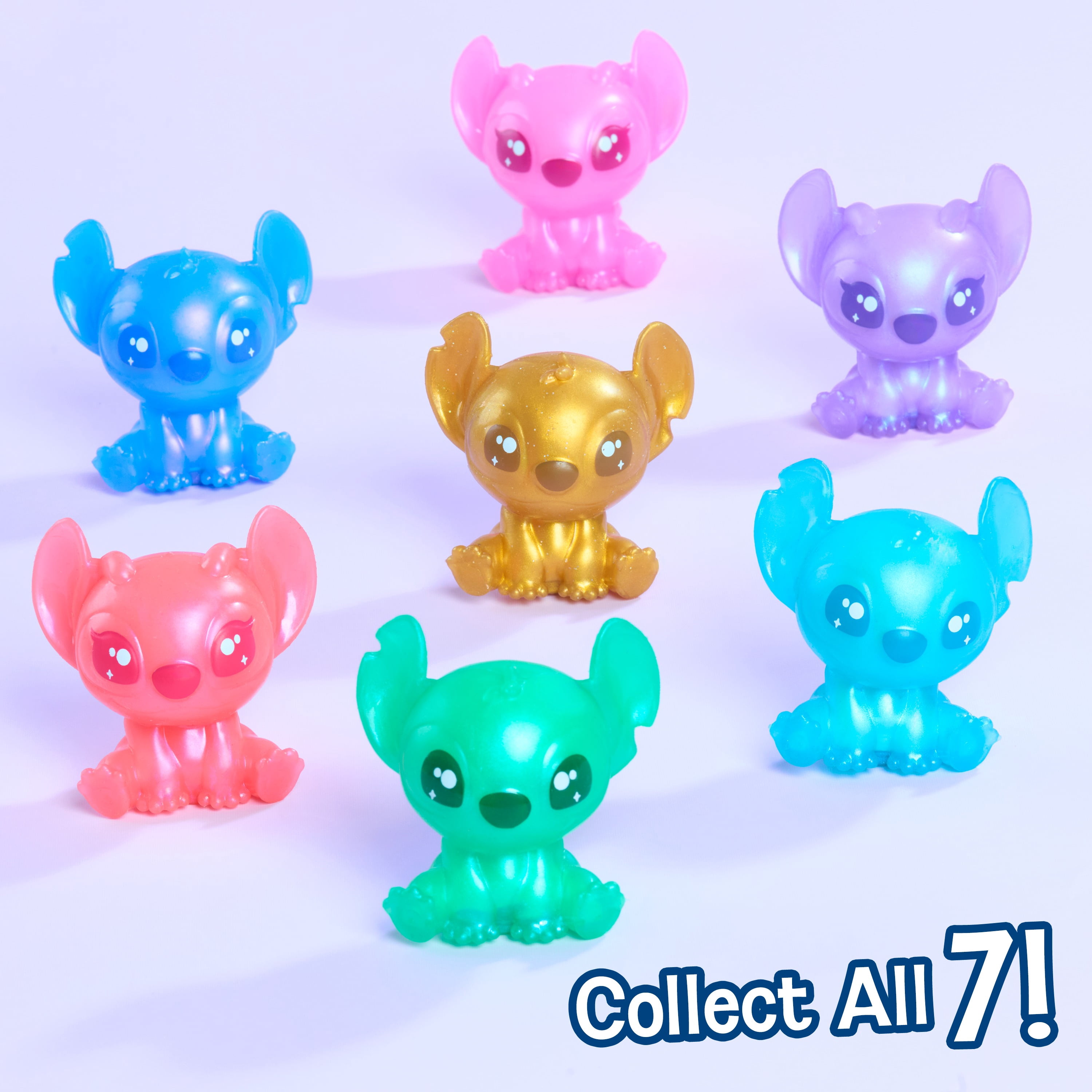 Disney Stitch Squish-a-Stitch Collectible Figures Blind Capsule - Series 3 , Squishy Fidget Toys, Ages 3+