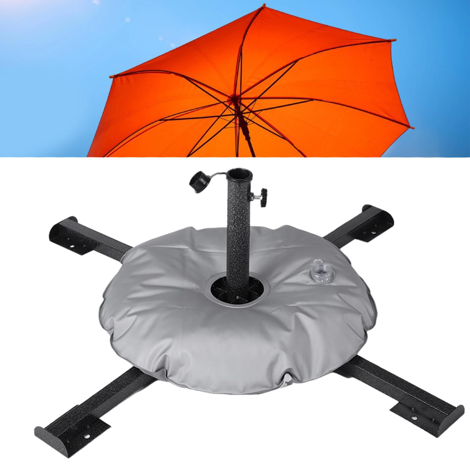 MAGIDEAL Parasol Stand Foldable Patio Umbrella Stand for Summer Beach Patio Courtyard Black With Water Bag