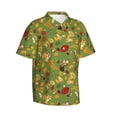 thumbnail image 2 of Balery Squirrel And Fox In The Forest Print Men's Hawaiian Shirts Short Sleeve Beach Shirt Relaxed Fit Vacation Button Down Shirts-3X-Large, 2 of 9
