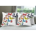 thumbnail image 6 of Ambesonne Butterfly Throw Pillow Cover 4 Pack, Joy Wildflowers Hiking, 16", Multicolor, 6 of 7