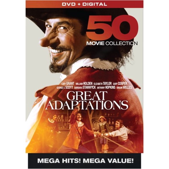 GREAT ADAPTATIONS (DVD/DIGITAL HD/10 Disque/50 Film MEGAPACK)