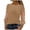 Khaki, variant on Sequin Tops for Women Dressy Sparkly Evening Party Night Shirt Patchwork Sheer Mesh Long Sleeve Shirts for Cocktail Club Red M