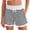 *White, variant on ClodeEU Women's Summer Striped Drawstring Shorts with Pockets,Casual Loose Fit Elastic Waist Bottoms Black,Womens Plus M