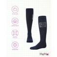 thumbnail image 6 of MeMoi Rhinestone Heart Knee High Cotton Blend Socks - Girls - Female, 2, Navy, 6 of 7