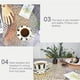 thumbnail image 3 of Mantel individual de PVC - Mantel individual redondo para mesas de comedor Manteles individuales Plata, 3 of 9