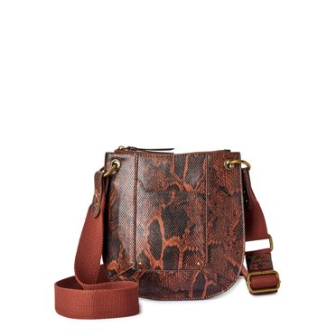 Time and Tru Women’s Bentley Crossbody Handbag Brown