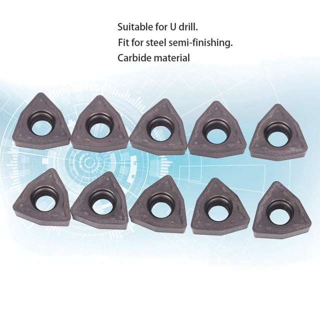 CNC Blade Turning Inserts Hardware Accessory Carbide for Steel Semi Finishing / U Drill