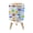 Color 4, variant on Classroom Small Trash Can with Lid Antique World Map Oceans Nautical Illustrations 1.8 Gallon Dog Proof Trash Can Round Garbage Can Waste Bin Wastebasket for Kids Bedroom Living Room