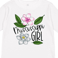 thumbnail image 4 of Inktastic Mississippi Girl Magnolia Flowers and Leaves Girls Long Sleeve Toddler T-Shirt, 4 of 5