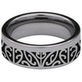 thumbnail image 4 of Celtic Claddagh Tungsten Carbide Ring, 4 of 9
