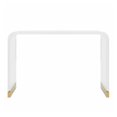 thumbnail image 4 of Acrylic Gold Console Table, 4 of 5